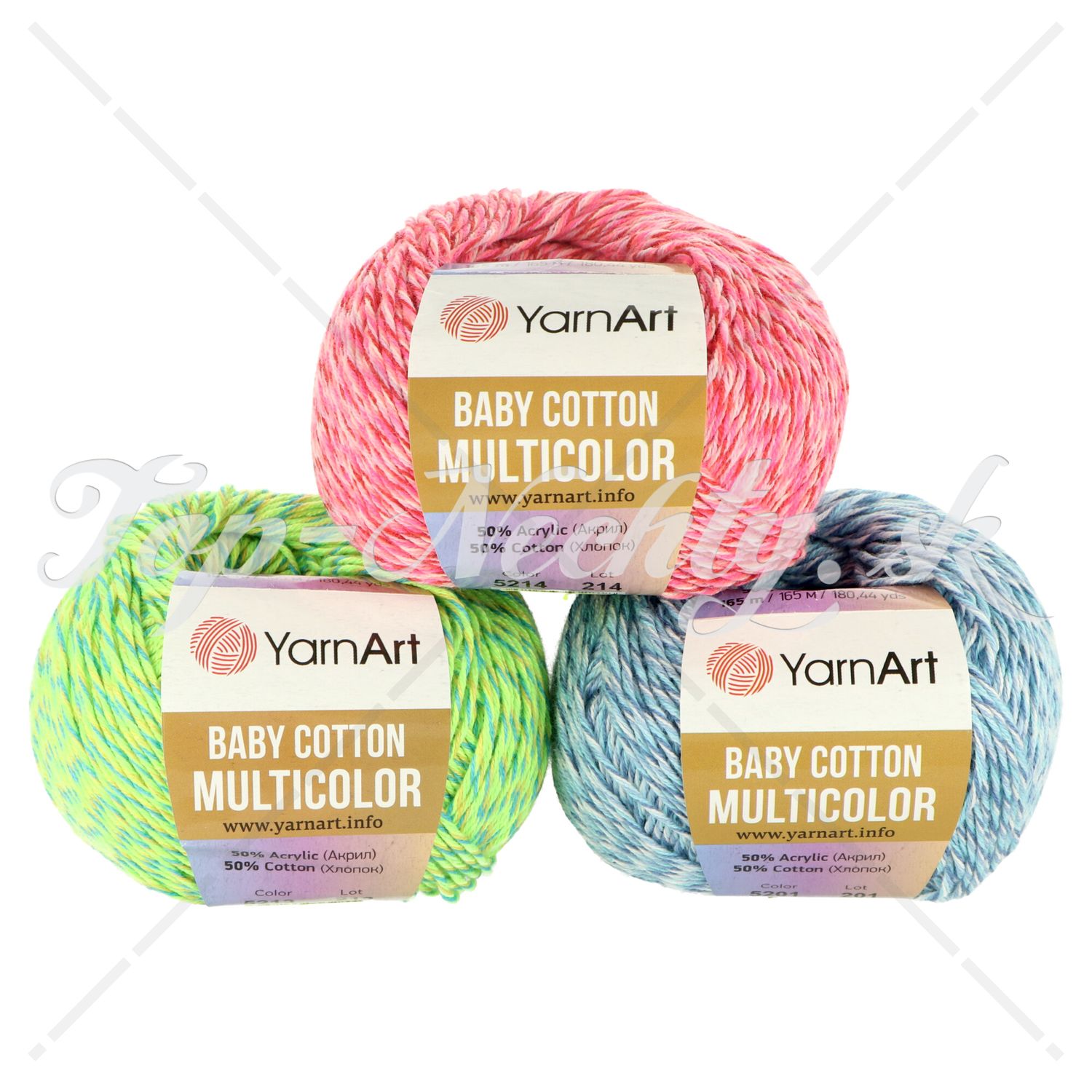 YarnArt Baby Cotton Multicolor 50g 165m